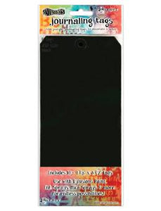 Dylusions Journaling Tags #10 Black, 10pc