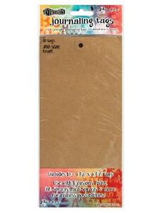 Dylusions Journaling Tags #10 Kraft, 10pc