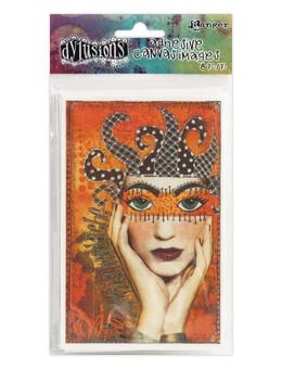 Dylusions Adhesive Canvas Printed, 8pc - Ranger Dev