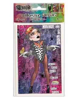 Dylusions Adhesive Canvas Printed 2, 8pc