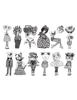 Dylusions Creative Dyary Dycuts - 1, 24pc - Ranger Dev