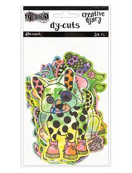 Dylusions Creative Dyary Dycuts - 4, 24pc