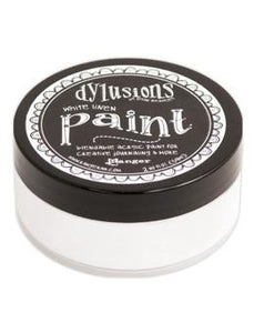 Dylusions Paint White Linen, 2oz