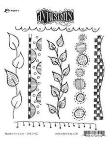 Dylusions Cling Mount Stamps Around the Edge