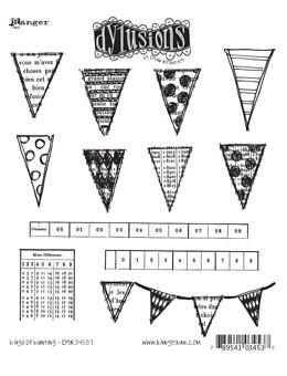 Dylusions Cling Mount Stamps Bags of Bunting