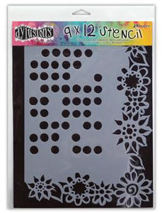 Dylusions Stencils Large Dotted Flower