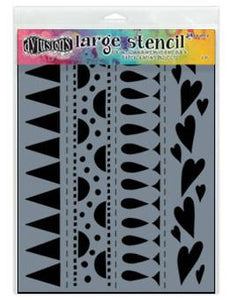 Dylusions Stencils Heart Border