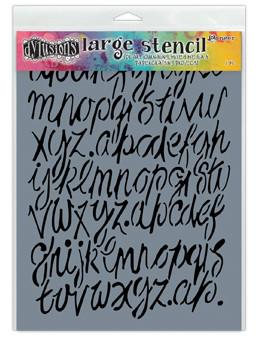 Dylusions Stencils Modern Script