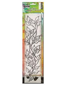 Dylusions Stamp & Stencil Leaf Border