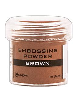 Embossing Powder Brown, 1oz Jar