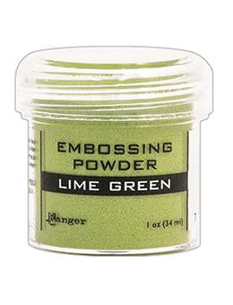 Embossing Powder Lime Green, 1oz Jar