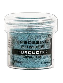 Embossing Powder Turquoise, 1oz Jar
