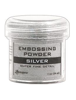 Embossing Powder Super Fine Silver, 1oz Jar