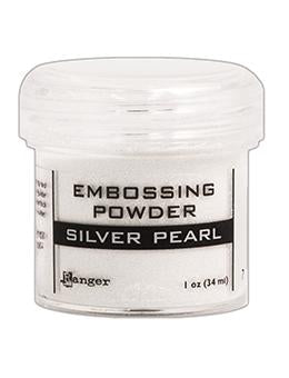 Embossing Powder Silver Pearl, 1oz Jar