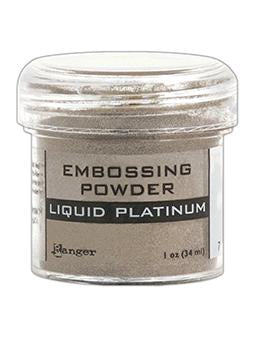 Embossing Powder Liquid Platinum, 1oz Jar
