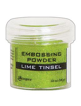 Embossing Powder Lime Tinsel, 1oz Jar