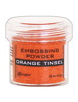 Embossing Powder Orange Tinsel, 1oz Jar