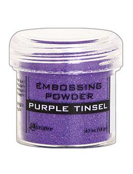 Embossing Powder Purple Tinsel, 1oz Jar