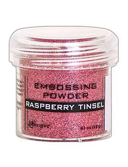 Embossing Powder Raspberry Tinsel, 1oz Jar