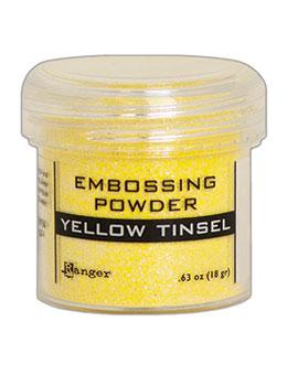 Embossing Powder Yellow Tinsel, 1oz Jar
