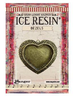 ICE Resin® Milan Bezels: Antique Bronze Large Heart, 1pc.