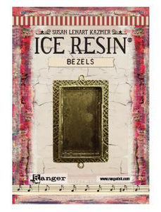 ICE Resin® Milan Bezels: Antique Bronze Medium Rectangle, 1pc.