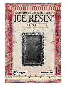 ICE Resin® Milan Bezels: Antique Silver Medium Rectangle, 1pc.