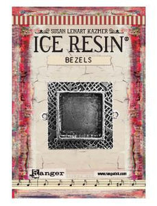 ICE Resin® Milan Bezels: Antique Silver Medium Square, 1pc.