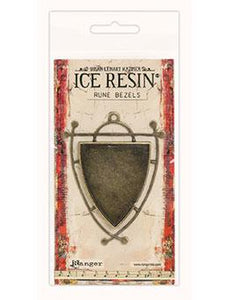 ICE Resin® Rune Bezels: Antique Bronze Shield