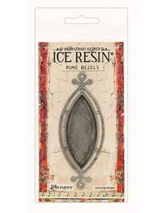 ICE Resin® Rune Bezels: Antique Silver Ellipse