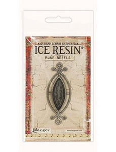 ICE Resin® Rune Bezels: Antique Silver Small Ellipse