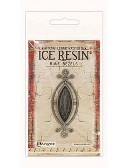 ICE Resin® Rune Bezels: Antique Silver Small Ellipse