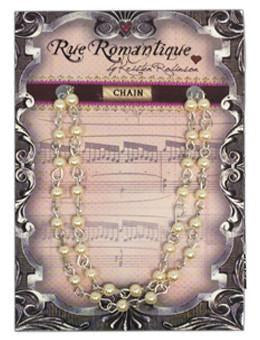 Rue Romantique Finished Chain- 4mm Cream Pearl 18"