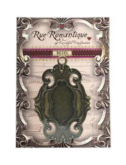 Rue Romantique Large Oval Filigree Brass Closed Bezel, 1 pc.