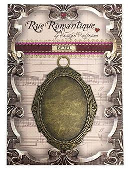 Rue Romantique Large Oval Antique Brass Closed Bezel, 1 pc.