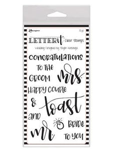 Letter It™ Clear Stamp Set - Wedding