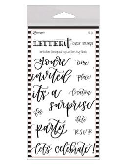 NEW! Letter It™ Clear Stamp Set - Invitation