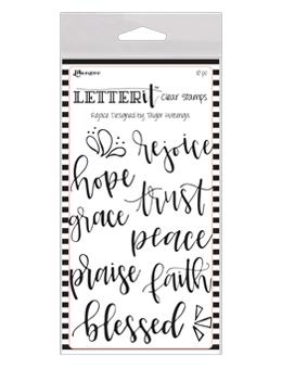 NEW! Letter It™ Clear Stamp Set - Rejoice