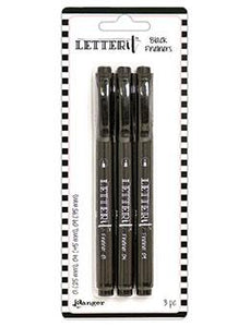 NEW! Letter It™ Fineliner Black Pens (3 Pack)