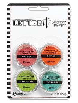 Letter It™ Embossing Powders Brights, 4pc