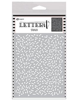 NEW! Letter It™ Background Stencil Party Time