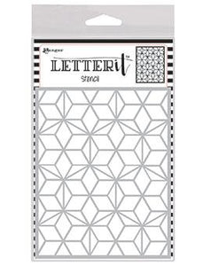 NEW! Letter It™ Background Stencil Puzzled Mosaic