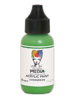 Dina Wakley Media Acrylic Paint Evergreen, 1oz