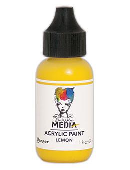 Dina Wakley Media Acrylic Paint Lemon, 1oz