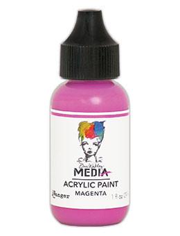 Dina Wakley Media Acrylic Paint Magenta, 1oz