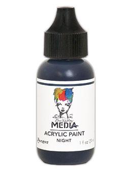 Dina Wakley Media Acrylic Paint Night, 1oz