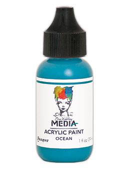 Dina Wakley Media Acrylic Paint Ocean, 1oz