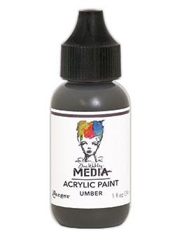 Dina Wakley Media Acrylic Paint Umber, 1oz