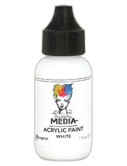 Dina Wakley Media Acrylic Paint White, 1oz