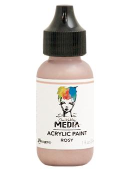 Dina Wakley Media Acrylic Paint Rosy, 1oz